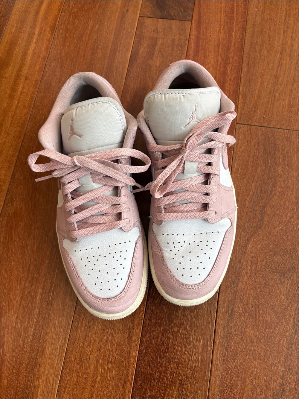 Jordan Low Top Sneakers - Pink and White